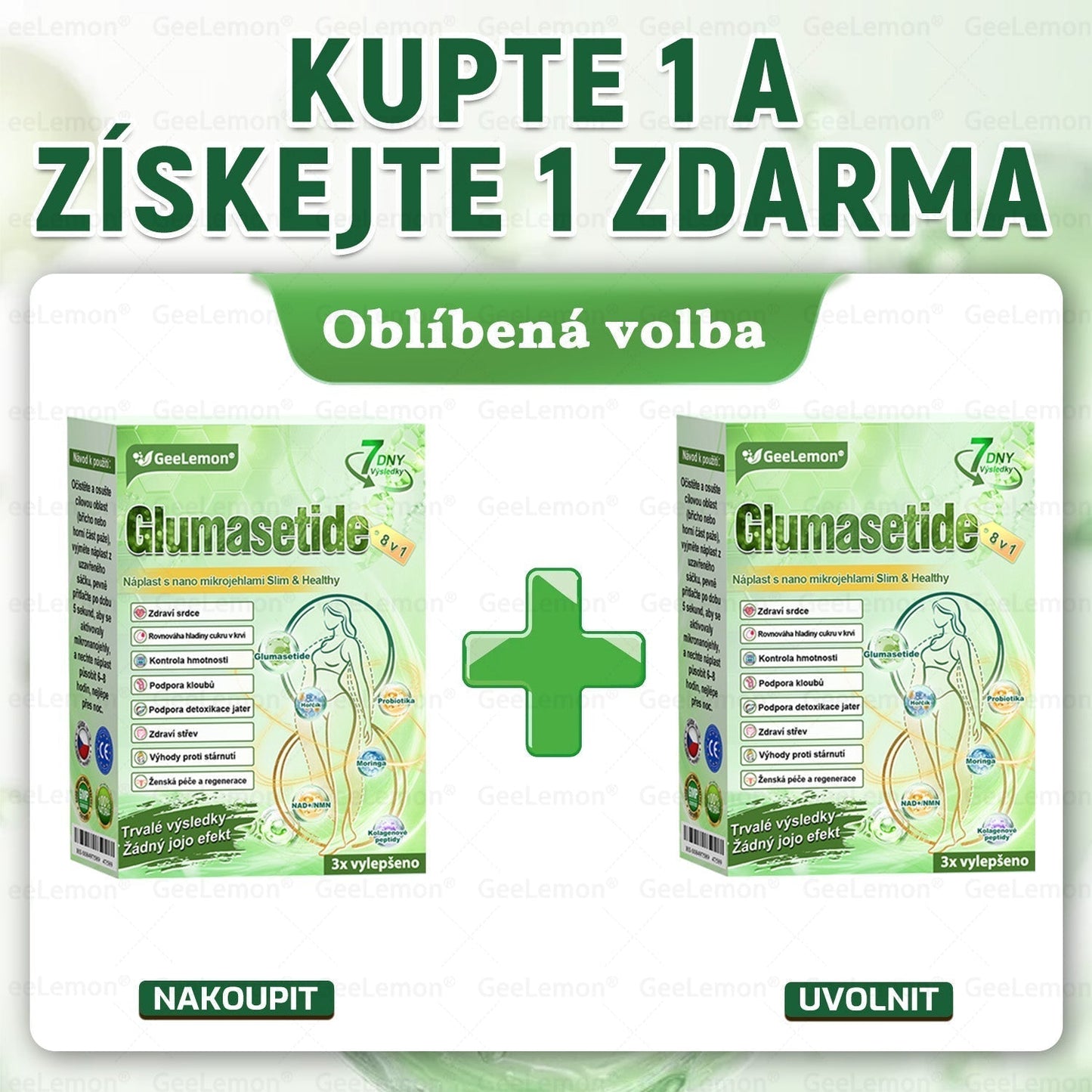 Oficiální český obchod | 👩‍⚕️ 𝐆𝐞𝐞𝐋𝐞𝐦𝐨𝐧® 8v1 Nanomikrojehlicové náplasti na formování těla 🇨🇿 Pouze 1 použití denně ✅ Výsledky viditelné již za 7 dní – vhodné pro obezitu, kardiovaskulární zdraví, cukrovku a problémy s klouby.