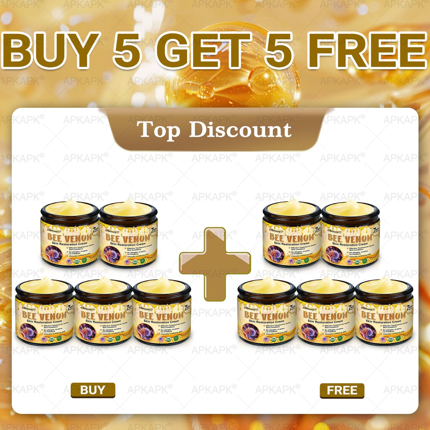 Made and Shipped from USA🌞𝖠𝖯𝖪𝖠𝖯𝖪® 𝖡𝖾𝖾 𝗏𝖾𝗇𝗈𝗆 𝖲𝗄𝗂𝗇 𝖱𝖾𝗌𝗍𝗈𝗋𝖺𝗍𝗂𝗈𝗇 𝖢𝗋𝖾𝖺𝗆
